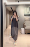 黛夢(mèng)思   DAMOS·LOVE新款慵懶風(fēng)長(zhǎng)款睡裙女夏季純棉短袖家居服夏天休閑寬松睡衣 25382-深灰 M -女/身高155-161,體重80-105 曬單實(shí)拍圖