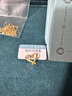 佐卡伊七夕禮物 K金吊墜 黃18K金吊墜女心形簡約項鏈生日禮物 D11120 曬單實拍圖