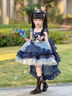 G.DUCK KIDS小黃鴨公主裙女童連衣裙夏季新款生日禮服兒童裙子朱迪警官衣服 藍(lán)色 90 建議80-90cm1歲-1歲半 曬單實(shí)拍圖