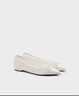 CHARLES&KEITH蝴蝶結(jié)平底尖頭芭蕾舞鞋女七夕禮物CK1-70900540 White白色 36 曬單實拍圖