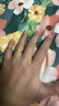 中國黃金（CHINA GOLD）足金戒指女碎碎冰戒指黃金固口素圈指環(huán)七夕情人節禮物送女友老婆 碎碎冰戒指 圈號12 0.9g 曬單實(shí)拍圖
