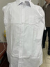 啄木鳥(niǎo)純棉液氨免燙白色男士短袖襯衫夏季寬松版商務(wù)休閑正裝職業(yè)藍襯衣 短袖款37243白色 40 曬單實(shí)拍圖