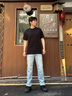 卡賓（CABBEEN）【冰氧吧】牛仔褲男涼感吸濕速干休閑直筒春秋長(cháng)褲牛仔褲子男褲 天藍色37（合體版型） 29 /170/M 曬單實(shí)拍圖