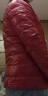 QIYUN 輕薄羽絨服女短款秋冬新款韓版修身薄款短外套女 立領(lǐng)酒紅色 XL 【109-120斤】 曬單實(shí)拍圖