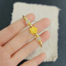 施蔻黃金蓮花手鏈女士足金手鐲轉(zhuǎn)運珠七夕情人節(jié)禮物送女友老婆生日 足金好運蓮蓮手鐲 曬單實拍圖