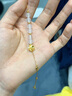 施蔻四葉草玉髓手鏈女士時尚足金手串七夕情人節(jié)禮物送女友老婆生日 四葉草玉髓手鏈 曬單實拍圖
