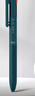派通（Pentel）三宅一成聯(lián)名中油筆0.5mm  商務辦公用多功能圓珠筆（替芯XBXS5-A） BXAC35S 松石綠 曬單實拍圖