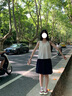 妙奕嘉半身裙女裙子夏季2025新款學(xué)院風(fēng)半裙a字短裙顯瘦小個子女裙 簡約半身裙【藏青色】 M 【建議100-115斤】 曬單實(shí)拍圖