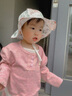 蒂樂(lè )嬰兒帽子夏季天薄款男女童遮陽(yáng)帽寶寶防曬帽兒童太陽(yáng)帽漁夫帽 森林小鹿【帽檐款 UPF50+防曬】 建議3-8歲（頭圍52cm） 曬單實(shí)拍圖