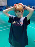棉致美式純棉印花短袖t恤女2025夏季潮流百搭寬松五分袖休閑體恤上衣 55774藏青色【高品質(zhì)20.5】 L 120-140斤 曬單實(shí)拍圖