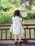 漢唐貝貝女童旗袍夏款2025新款洋氣新中式古風(fēng)熊貓紗裙兒童國(guó)風(fēng)夏裝連衣裙 熊貓網(wǎng)紗連衣裙 120 (建議105-115cm 4-5.2周歲) 曬單實(shí)拍圖