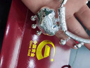 中國黃金（CHINA GOLD）足銀聰明伶俐寶寶項(xiàng)圈長命鎖寶寶手鐲套裝新生嬰兒滿月周歲禮物 聰明伶俐套裝_約75g 曬單實(shí)拍圖