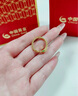 中國黃金足金靈蛇黃金戒指女指環(huán)新年蛇年節(jié)日生日禮物送女友愛人老婆 靈蛇戒指 約1.1g 18# 曬單實拍圖