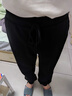 名創(chuàng)優(yōu)品（MINISO）運動衛(wèi)褲男秋季新款重磅小腳褲青少年潮流百搭華棉長褲 黑 L  曬單實拍圖
