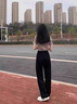 棉致戶外涼感冰絲直筒工裝褲子女夏季2025新款寬松小個(gè)子休閑士長(zhǎng)褲 1503軍綠色【高品質(zhì)26.5】 M 80-100斤 曬單實(shí)拍圖