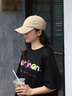 MMOPTOP水洗純色棒球帽子女軟頂純棉防曬鴨舌帽男遮陽顯臉小 曬單實拍圖