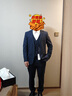 HLA海瀾之家禮服套裝男三件套商務(wù)平駁領(lǐng)套西男春秋 曬單實(shí)拍圖