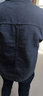 宗獅猴 干活穿工地電焊工防燙耐磨工作服男長(zhǎng)袖牛仔夾克外套上衣 灰色 XL 曬單實(shí)拍圖