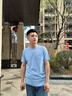 金利來【5A抗菌】2025春夏新款短袖T恤男裝紫羅蘭棉質(zhì)經(jīng)典涼感圓領(lǐng)上衣 淺藍(lán)-15 L 175/92A 推薦130-140斤 曬單實(shí)拍圖