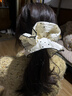 唐芙妮法式蕾絲花邊波點(diǎn)大腸發(fā)圈女感扎頭發(fā)橡皮筋頭繩超大頭花發(fā)繩 米色—波點(diǎn)褶皺發(fā)圈（中號17cm 曬單實(shí)拍圖