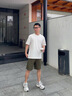 鉑吶苓短袖t恤男夏季純色寬松潮流半袖圓領(lǐng)t恤衫休閑上衣時(shí)尚百搭打底衫 純色短袖男 XL 推薦【120斤-140斤】 曬單實(shí)拍圖