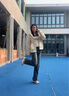 衣品天成高腰牛仔褲女2025秋季復(fù)古休閑百搭顯瘦寬松直筒拖地闊腿褲子女 曬單實(shí)拍圖