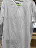 三福短袖T恤2025夏季新款男女情侶裝圓領(lǐng)純色半袖白色休閑打底衫 白色 180/96A/XL 曬單實(shí)拍圖