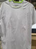 三福短袖T恤2025夏季新款男女情侶裝圓領(lǐng)純色半袖白色休閑打底衫 白色 180/96A/XL 曬單實(shí)拍圖
