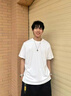 柯菲沃短袖t恤男夏季薄款白色圓領(lǐng)純色修身潮流體恤半袖內搭打底 140g短袖T恤-白色 M （建議80-100斤以?xún)龋?曬單實(shí)拍圖