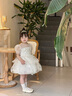 女童禮服高端輕奢小眾兒童生日公主裙花童小女孩鋼琴演奏演出服裝 2760短款白色+皇冠 110 曬單實(shí)拍圖