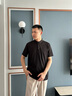 SHANSHAN短袖t恤男夏季2025新款POLO領(lǐng)彈力打底衫男士商務(wù)休閑衣服 曬單實(shí)拍圖
