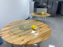瀾虞餐桌轉盤(pán)家用酒店圓桌轉盤(pán)鋼化玻璃餐廳飯店桌子飯桌旋轉桌面餐臺 一帆風(fēng)順 直徑90厘米 曬單實(shí)拍圖