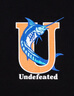 UNDEFEATED五條杠魚(yú)躍龍門(mén)短T 馬林魚(yú)設計圖案短袖T恤夏季男潮 黑色 S 曬單實(shí)拍圖