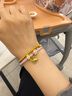 周生生七夕禮物Charme甜蜜小蜜蜂黃金轉(zhuǎn)運(yùn)珠女手串不含手繩89109C定價(jià) 曬單實(shí)拍圖