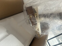 光之圈中古鏡前燈衛(wèi)生間鏡柜專用復古帶開關衛(wèi)浴柜浴室柜鏡子燈化妝鏡燈 胡桃木色-60CM-三色變光 曬單實拍圖
