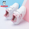 巴布豆（BOBDOG）童鞋女童低幫板鞋兒童運動(dòng)鞋春秋款 101531133 白/淺藕粉29 曬單實(shí)拍圖