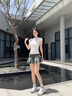 ASH女鞋2025春季新款JOKER厚底休閑鞋百搭增高透氣舒適網(wǎng)面運(yùn)動(dòng)老爹 白色/淺灰色/黑色 36 曬單實(shí)拍圖