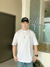 Calvin KleinJeans夏季男女情侶中性通勤ck純棉落肩袖寬松圓領(lǐng)短袖T恤40HM229 YAA-亮白色 L （推薦150-170斤） 曬單實(shí)拍圖