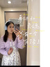 艾珠兒（Aizhuer）今年流行漂亮夏季穿搭套裝裙2025新款碎花開叉吊帶連衣裙子女長裙 開衫+長款吊帶裙【套裝】 M 曬單實拍圖