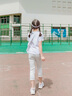 巴拉巴拉女童打底褲兒童褲子2025夏七分褲舞蹈休閑褲【商場同款】 本白10101 150 曬單實拍圖