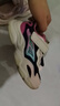 特步（XTEP）兒童童鞋女童幼小童軟底戶外踏青休閑鞋 烏紫色/帆白/水粉色 29碼 曬單實拍圖