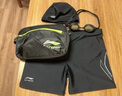 李寧（LI-NING）泳褲泳鏡泳帽游泳包男士游泳套裝04-15  黑色平光 XXL 曬單實(shí)拍圖
