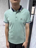 花花公子（PLAYBOY）2025新款夏季翻領(lǐng)短袖商務(wù)休閑Polo衫男士薄款透氣半袖t恤男體恤 5673豆綠 XL 推薦【121-135斤】 曬單實(shí)拍圖