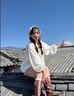 唐思薇碎花泡泡袖雪紡蕾絲娃娃衫上衣女春季漂亮小衫設(shè)計感小眾圓領(lǐng)襯衫 碎花襯衣 M 建議85-95斤 曬單實拍圖