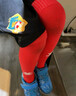 KELME/卡爾美兒童足球襪小學(xué)生校園毛巾底加厚防滑長筒襪子男童幼兒款 紅色(推薦鞋碼:27-32) 曬單實拍圖