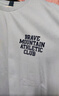 馬登女裝 美式休閑馬卡龍純色短袖T恤寬松純棉字母印花情侶套頭衫 米白色 S 曬單實(shí)拍圖