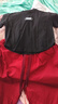拙拙豬女童洋氣短袖運(yùn)動(dòng)套裝2025新款夏季兒童秋裝女孩大童時(shí)髦女裝衣服 黑色【黑T恤+酒紅褲】 150 碼適合身高135-145厘米 曬單實(shí)拍圖