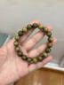 Yessy Vee天然收藏級(jí)綠檀木手串男士紅瑪瑙黑曜石手鏈女文玩飾品佛珠手把件 【素圈款】老綠檀手串-8mm 曬單實(shí)拍圖
