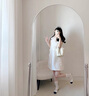 她芙（tafu）品牌女裝小香風連衣裙女2025夏季新款小個子氣質(zhì)優(yōu)雅寬松顯瘦裙子 白色 M 曬單實拍圖