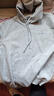 名創(chuàng  )優(yōu)品（MINISO）連帽衛衣男重磅寬松春秋季休閑高級感青少年潮流外套 麻灰 3XL 曬單實(shí)拍圖